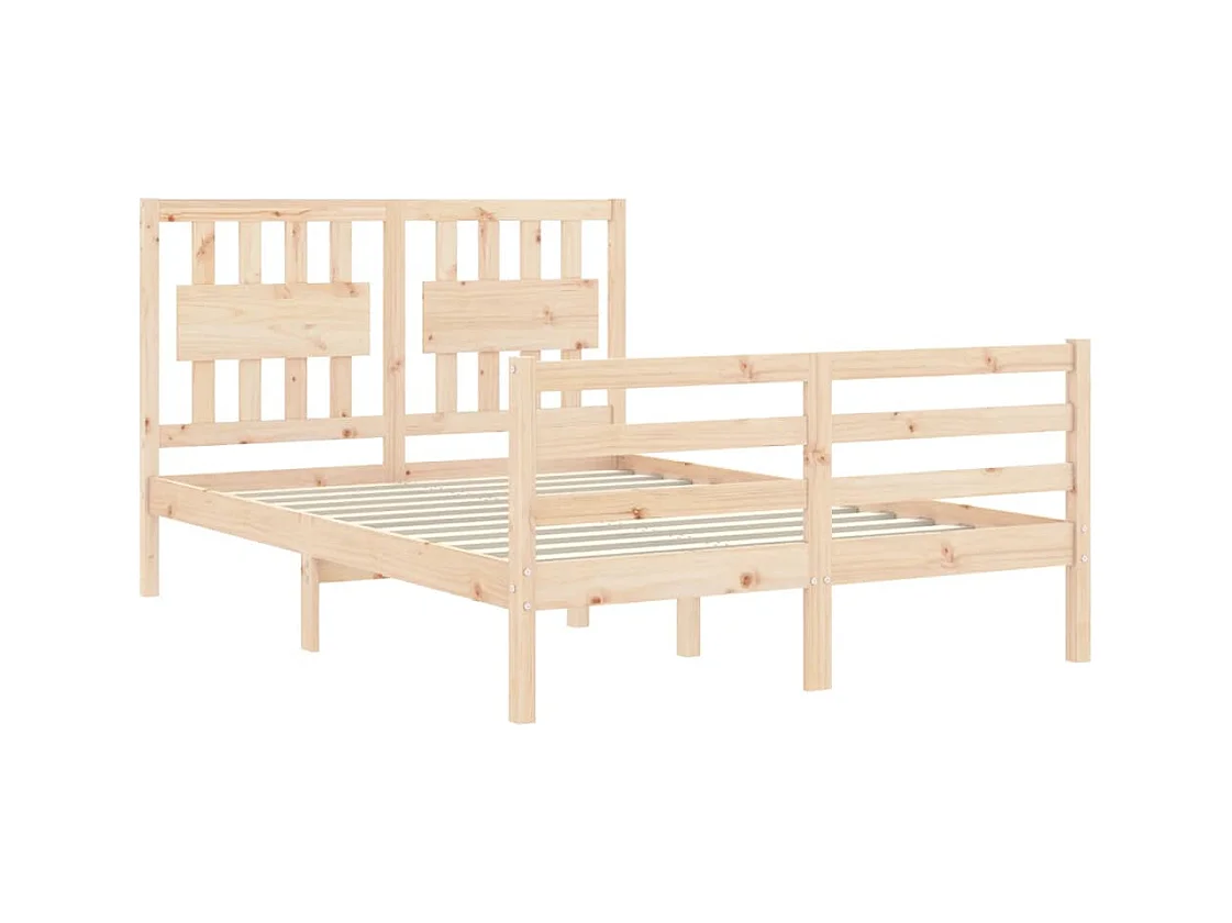 Bedframe van massief hout zonder matras
