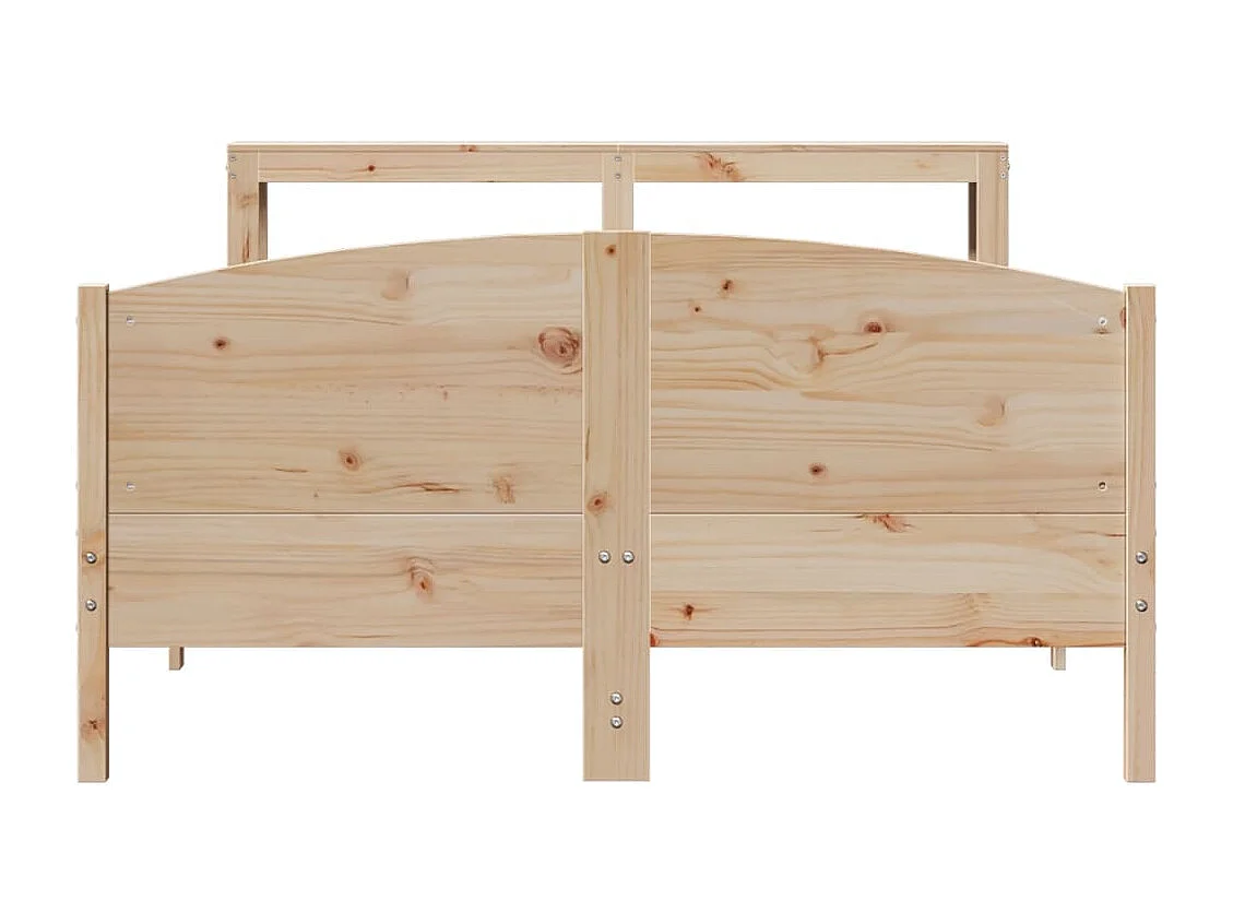 Cadre de lit sans matelas 120x190 cm bois de pin massif