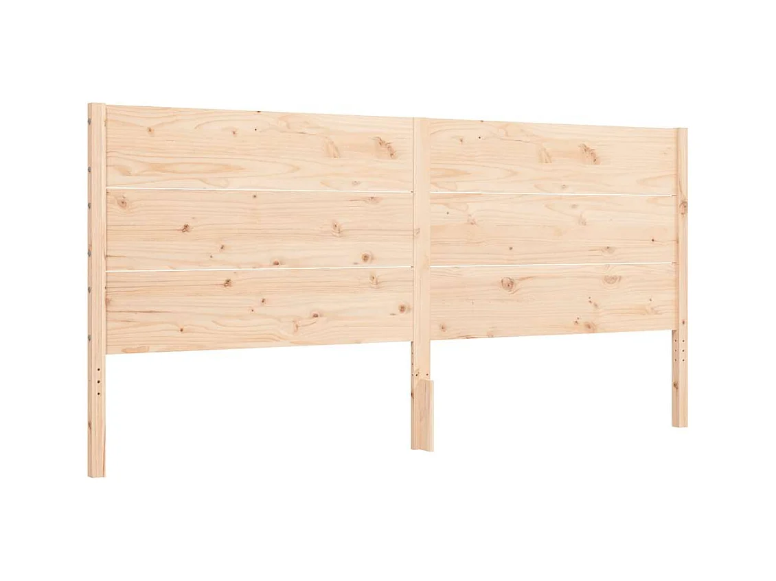 Struttura letto senza materasso 200x200 cm in legno massello di pino