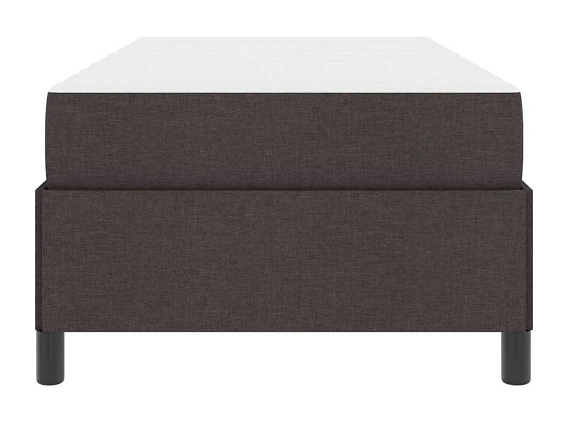 Braunes Boxspringbett 80 x 200 cm Stoff, Holzwerkstoff