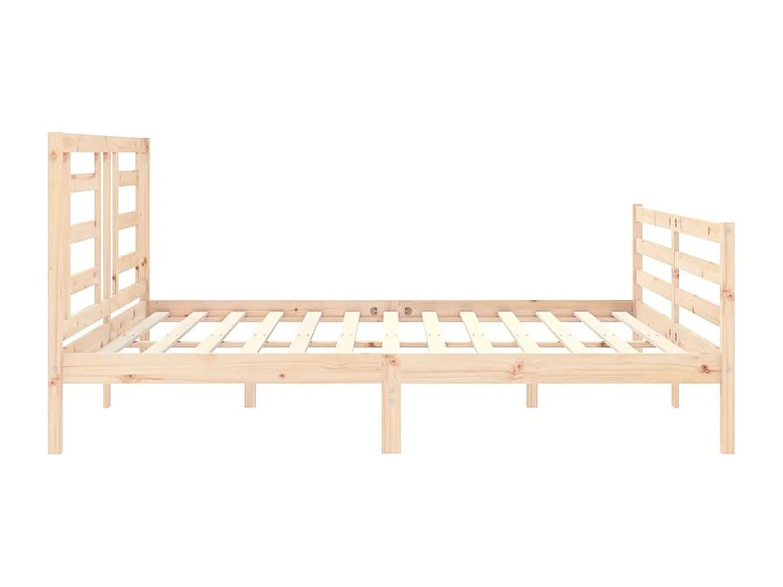 Estructura de cama sin colchón 200x200 cm madera maciza