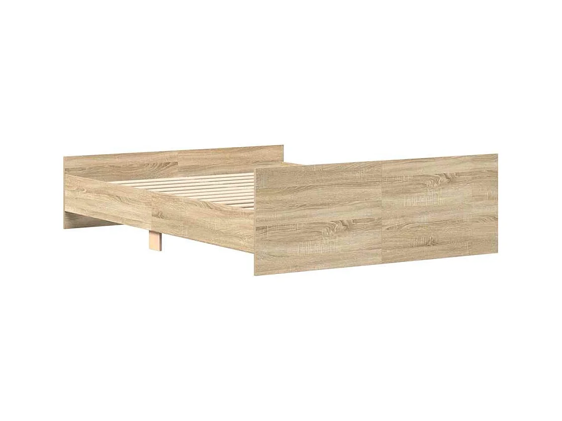 Struttura letto senza materasso in rovere Sonoma 150x200 cm