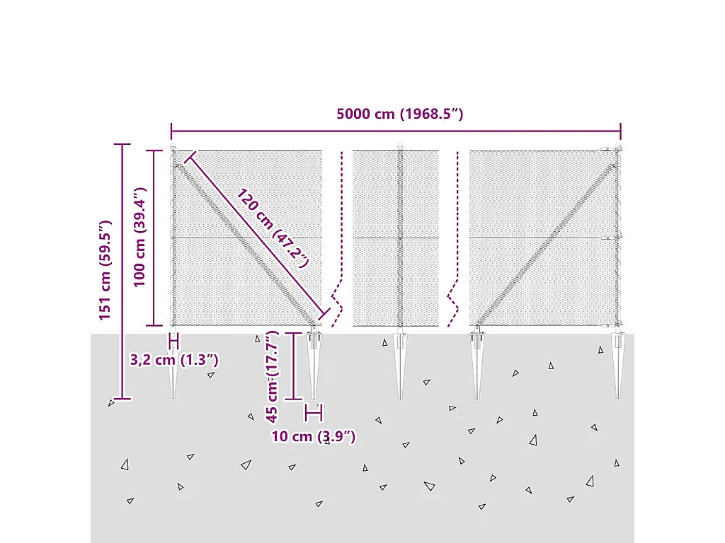 Sommier à lattes de lit avec matelas Taupe 100x200 cm Tissu