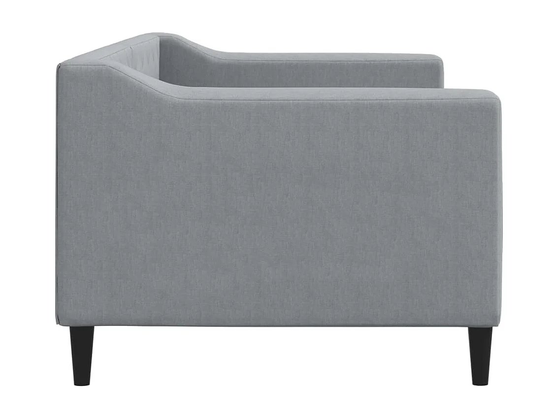 Lit de repos sans matelas gris clair 80x200 cm tissu