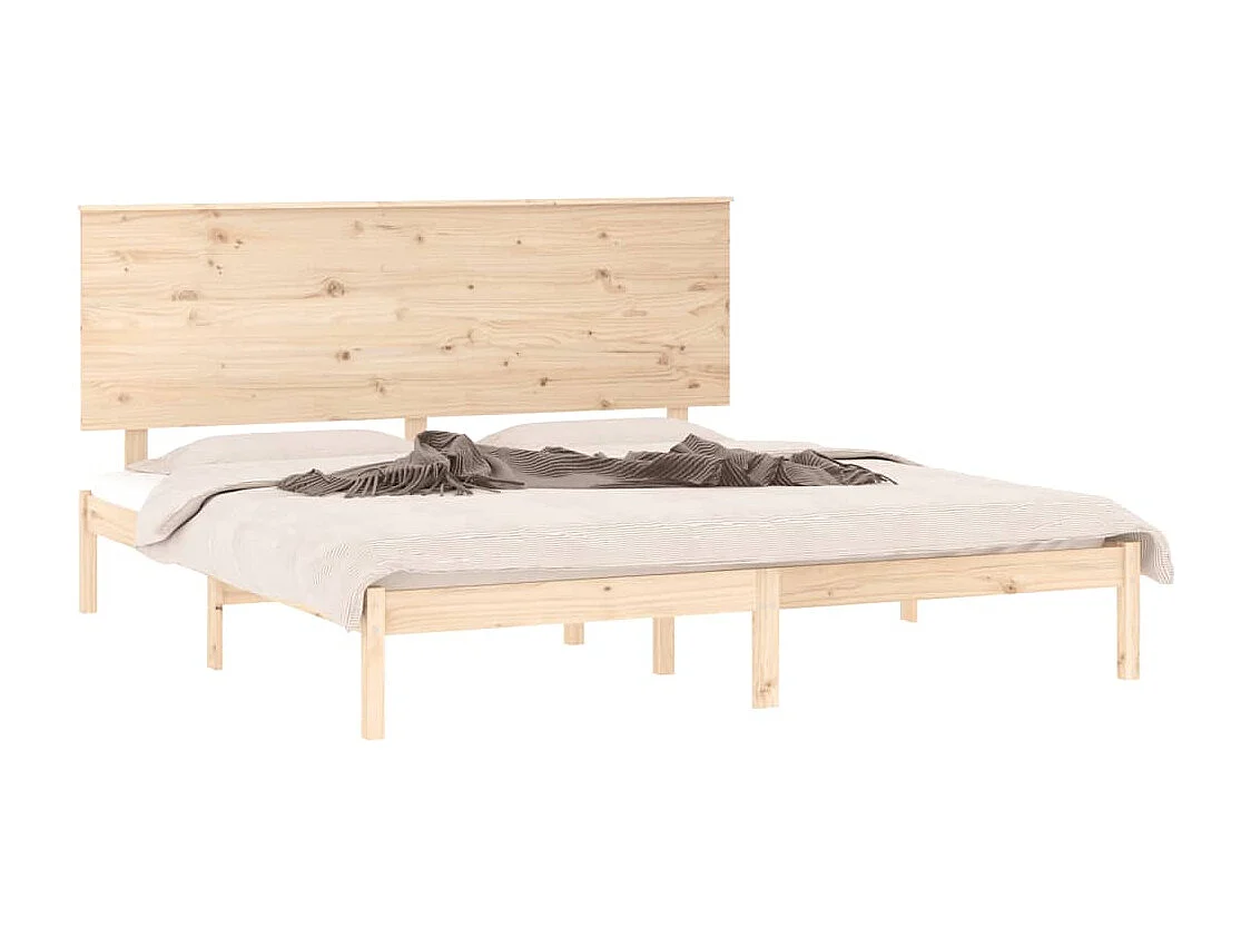 Bettgestell ohne Matratze 200x200 cm Kiefer Massivholz