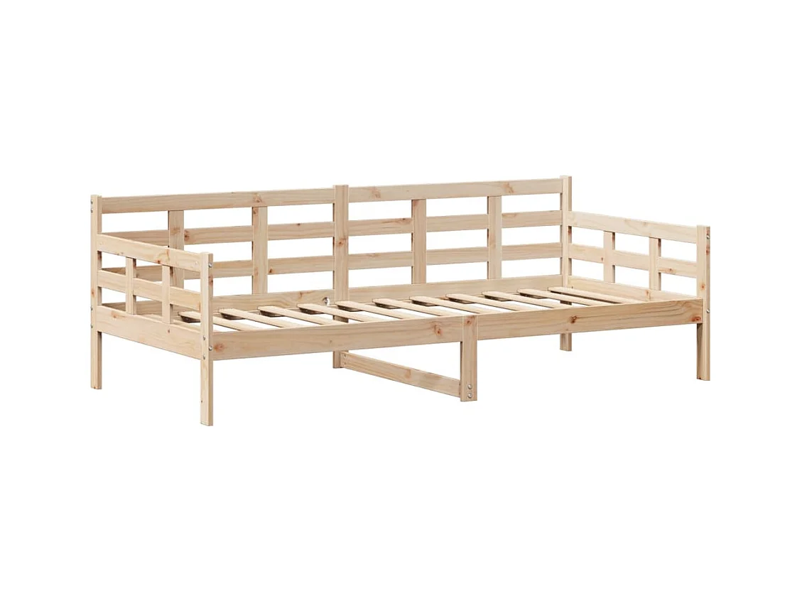 Lit de jour avec toit sans matelas 80x200 cm bois massif