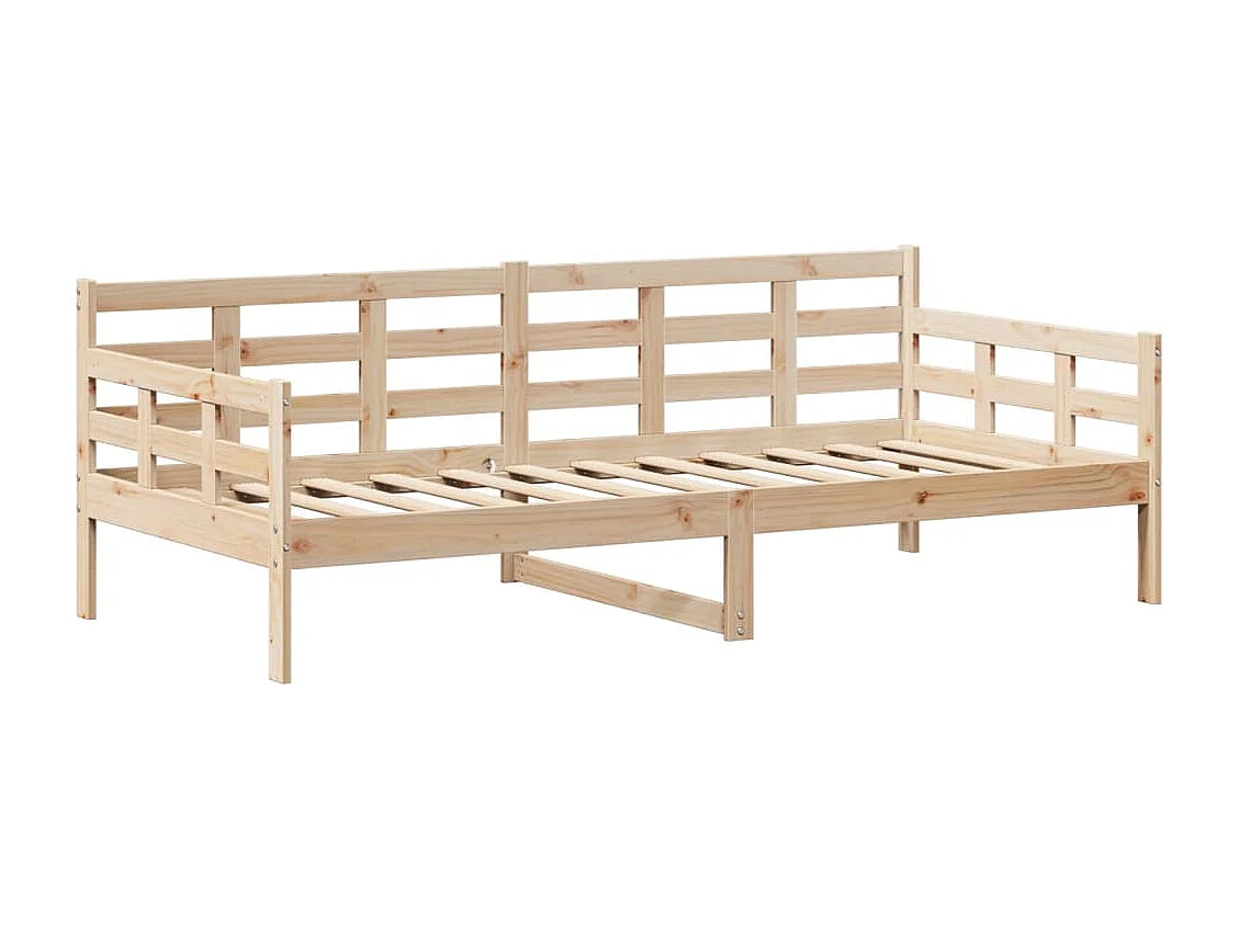 Divano letto con tetto senza materasso 80x200 cm in legno massello