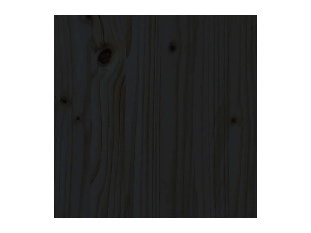 Struttura letto nera senza materasso 140x190 cm in legno massello di pino