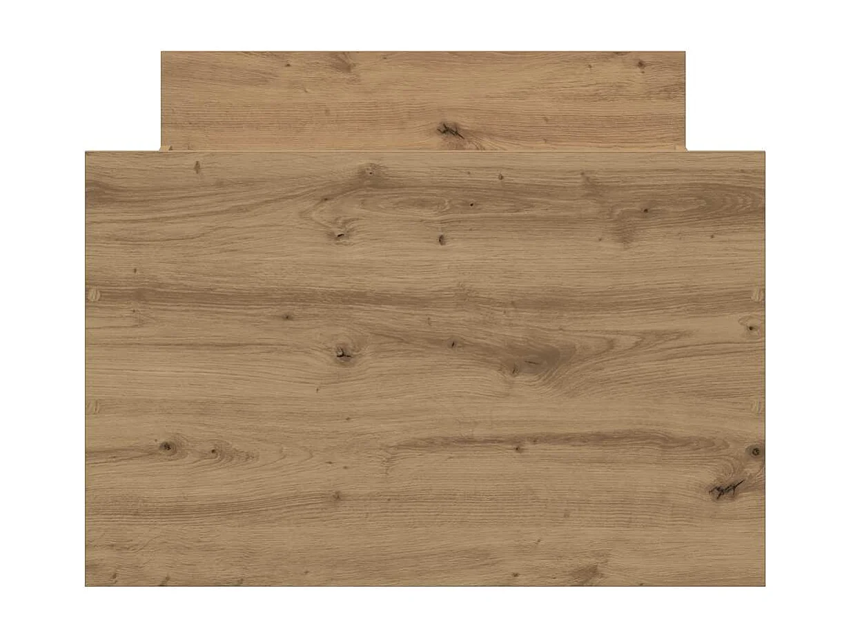 Bedframe zonder matras, handgemaakt eikenhout, 90x200 cm