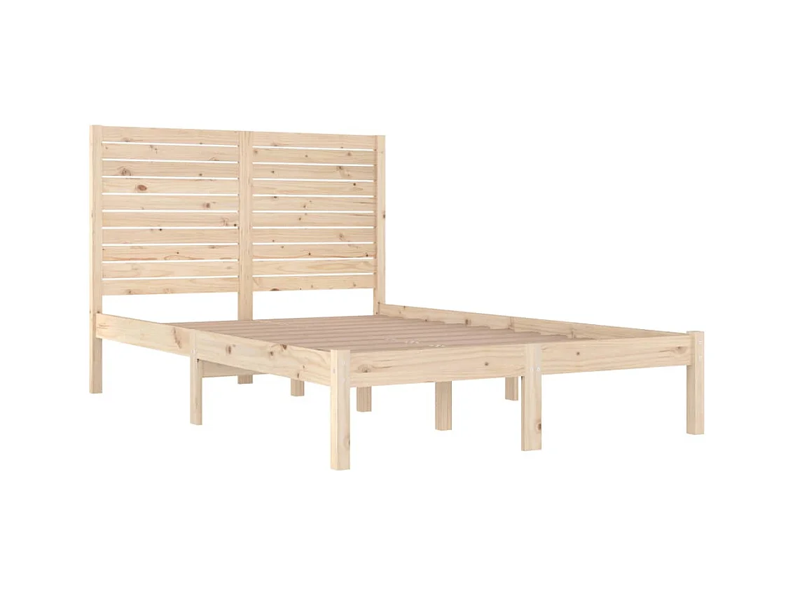 Bedframe zonder matras 140x190 cm massief hout