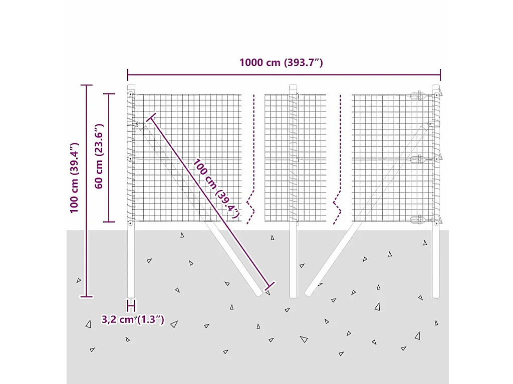 Struttura letto senza materasso 200x200 cm in legno massello