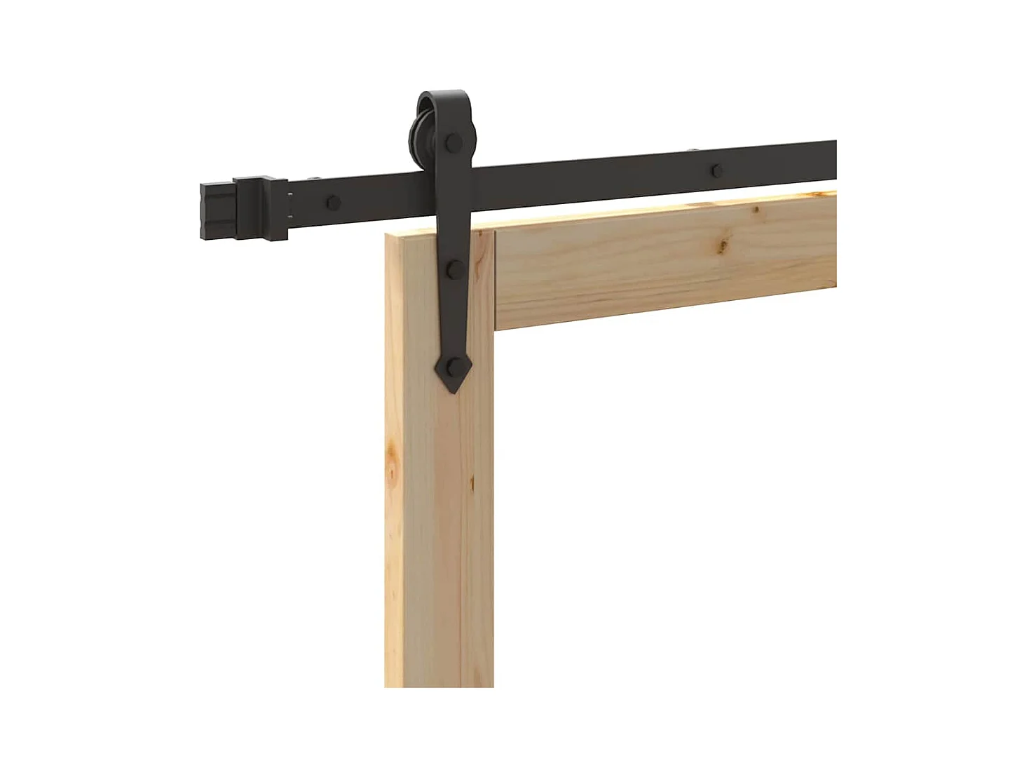 Bett mit cremefarbener Matratze 80x200 cm Stoff