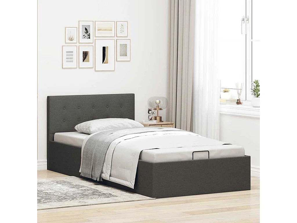 Somier hidráulico con canapé sin colchón 90x200 cm