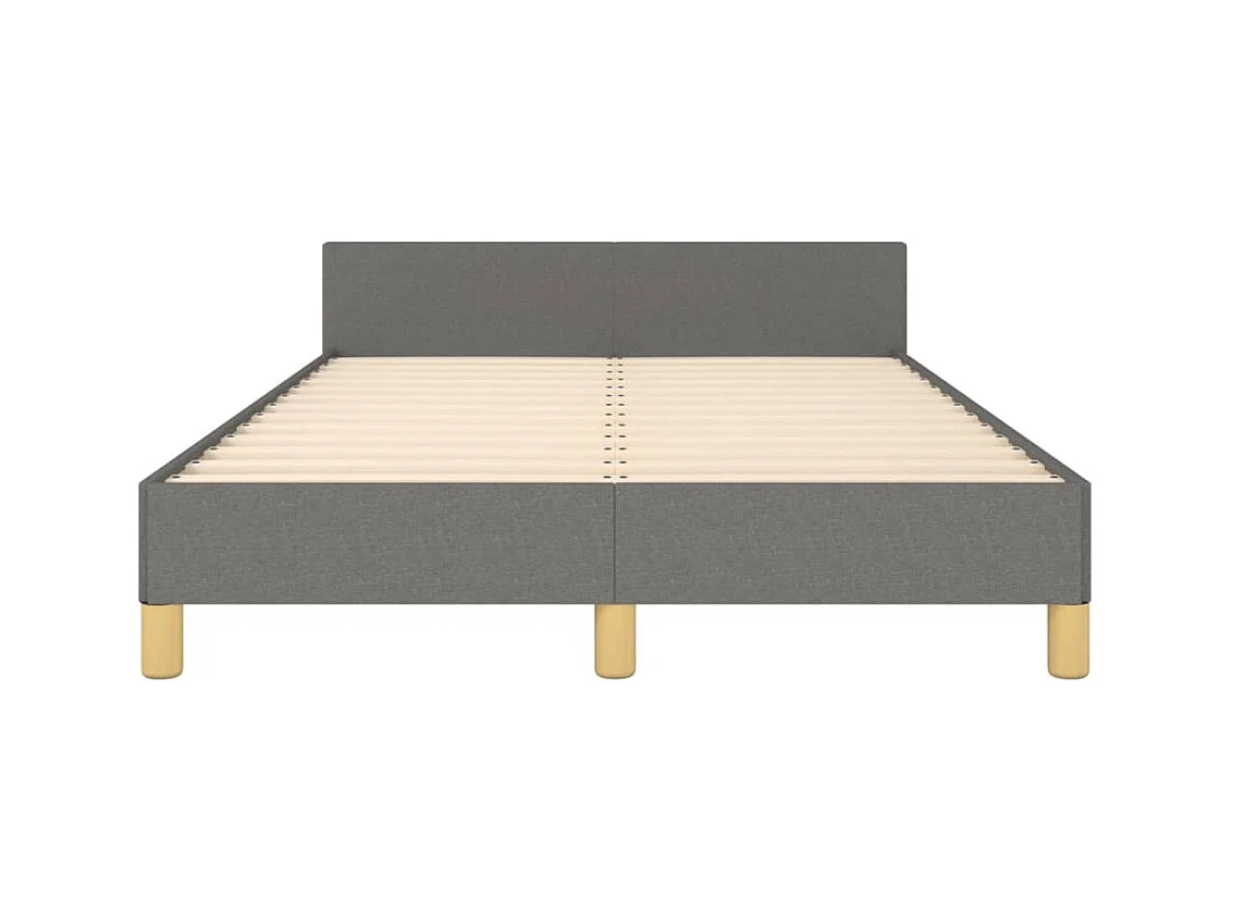 Bedframe zonder matras donkergrijs 120x200 cm stof