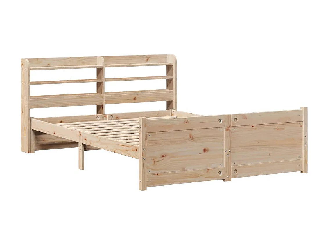 Estructura de cama con cabecero sin colchón 160x200 cm