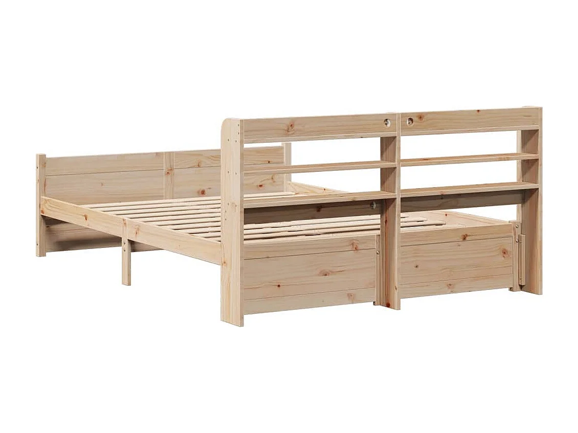 Estructura de cama con cabecero sin colchón 160x200 cm