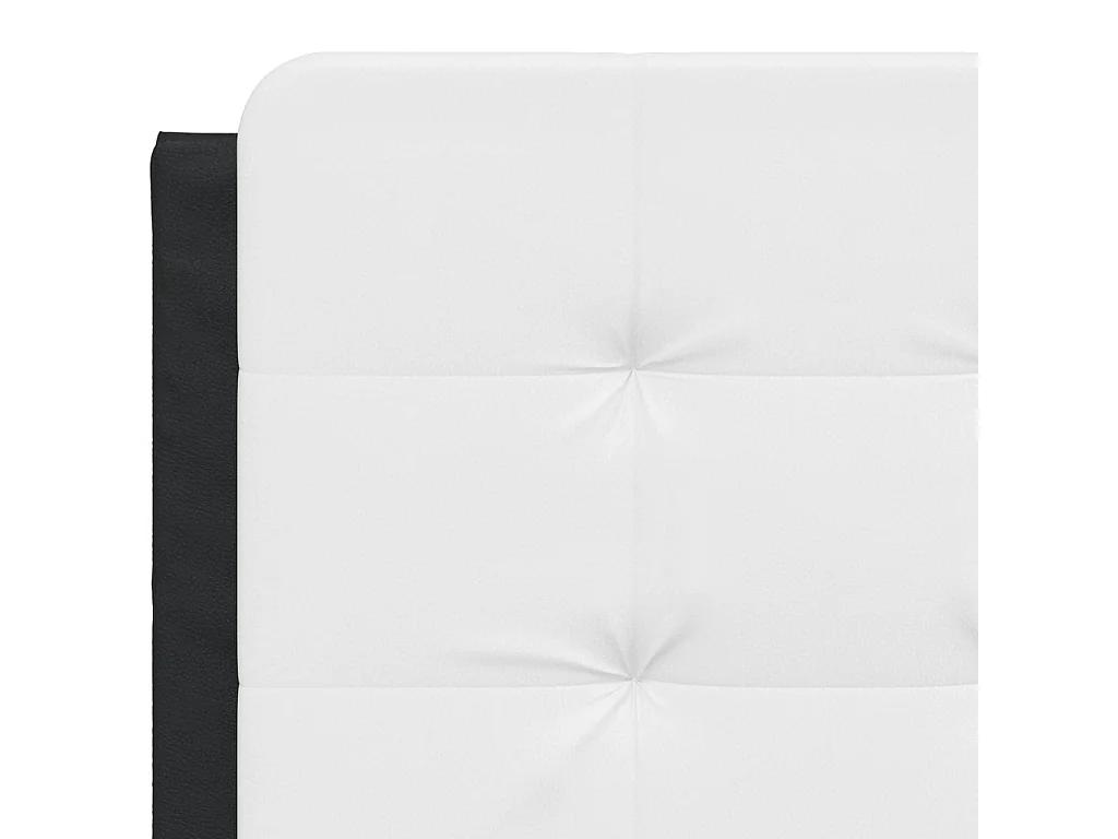 Bedframe zonder matras zwart-wit 120x200 cm kunstleer