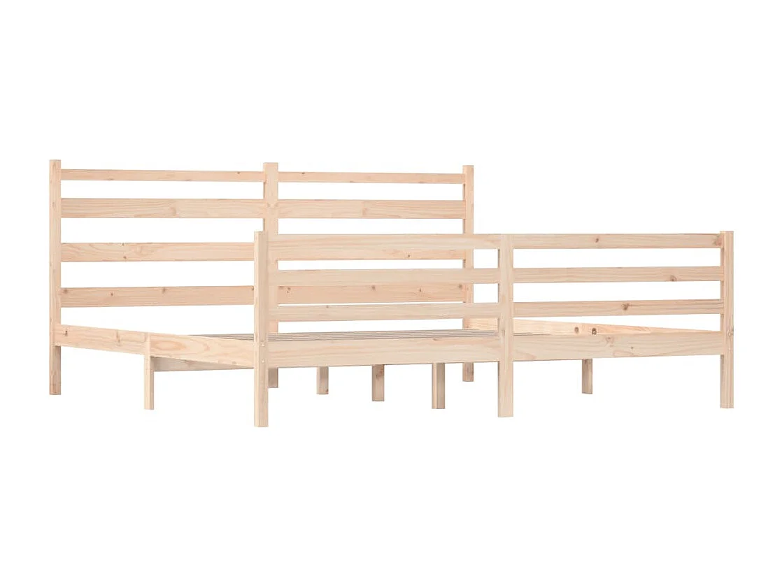 Bedframe zonder matras massief grenenhout 200x200 cm