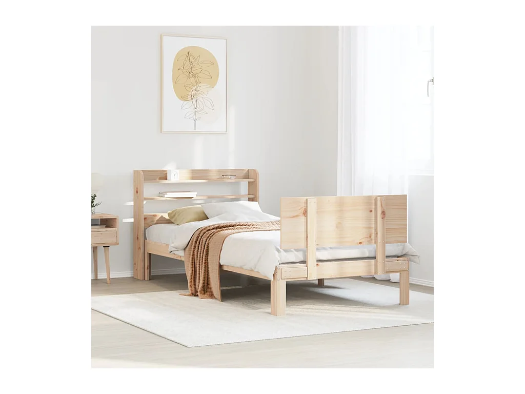 Bedframe met hoofdbord zonder matras 90x190 cm