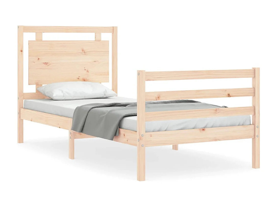Bedframe zonder matras 100x200 cm massief hout
