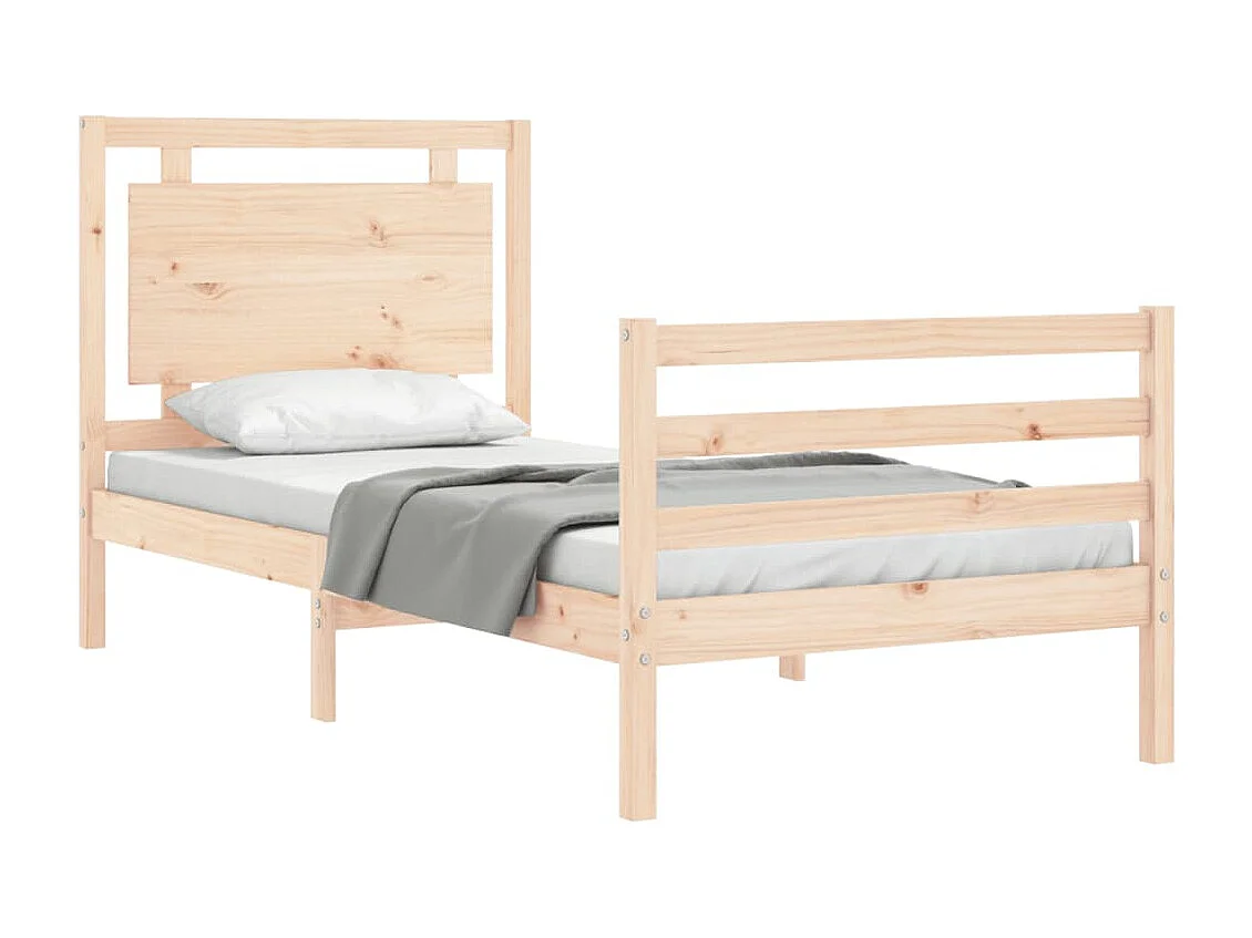 Bedframe zonder matras 100x200 cm massief hout