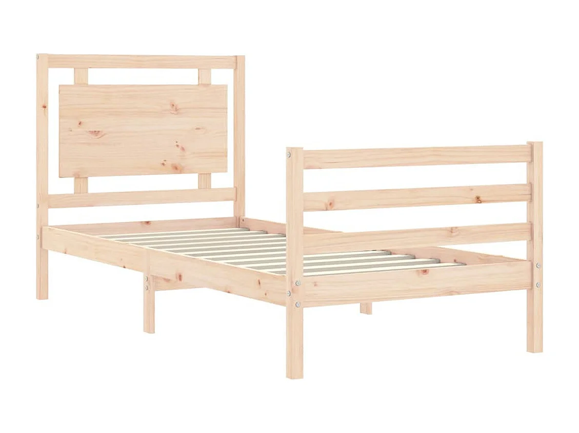 Bedframe zonder matras 100x200 cm massief hout