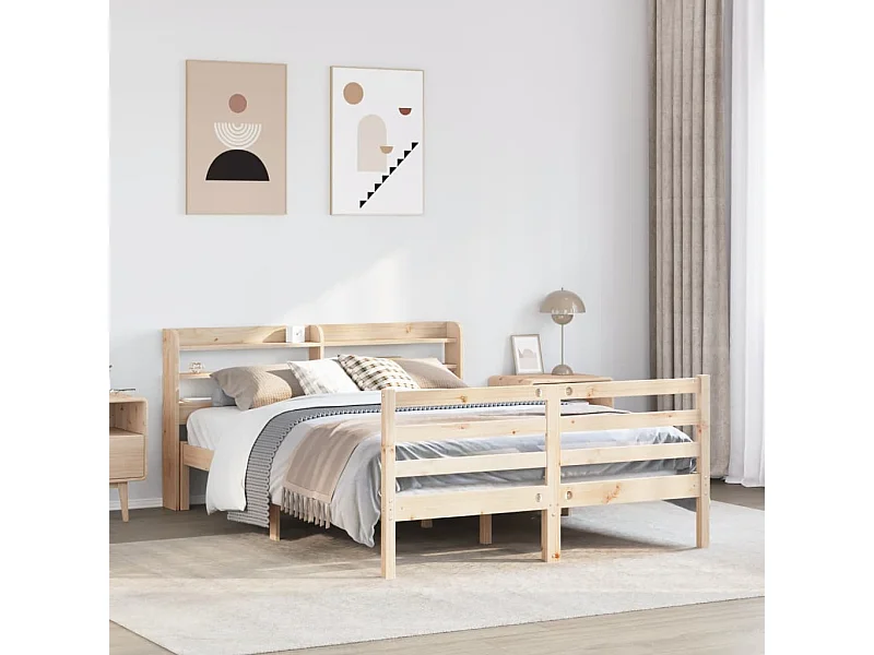 Bedframe met hoofdbord zonder matras 140x200 cm