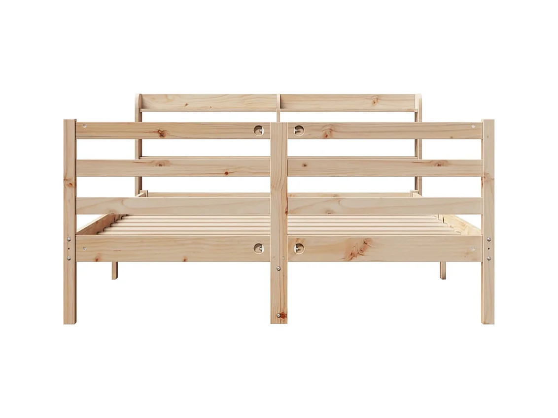 Bedframe met hoofdbord zonder matras 140x200 cm