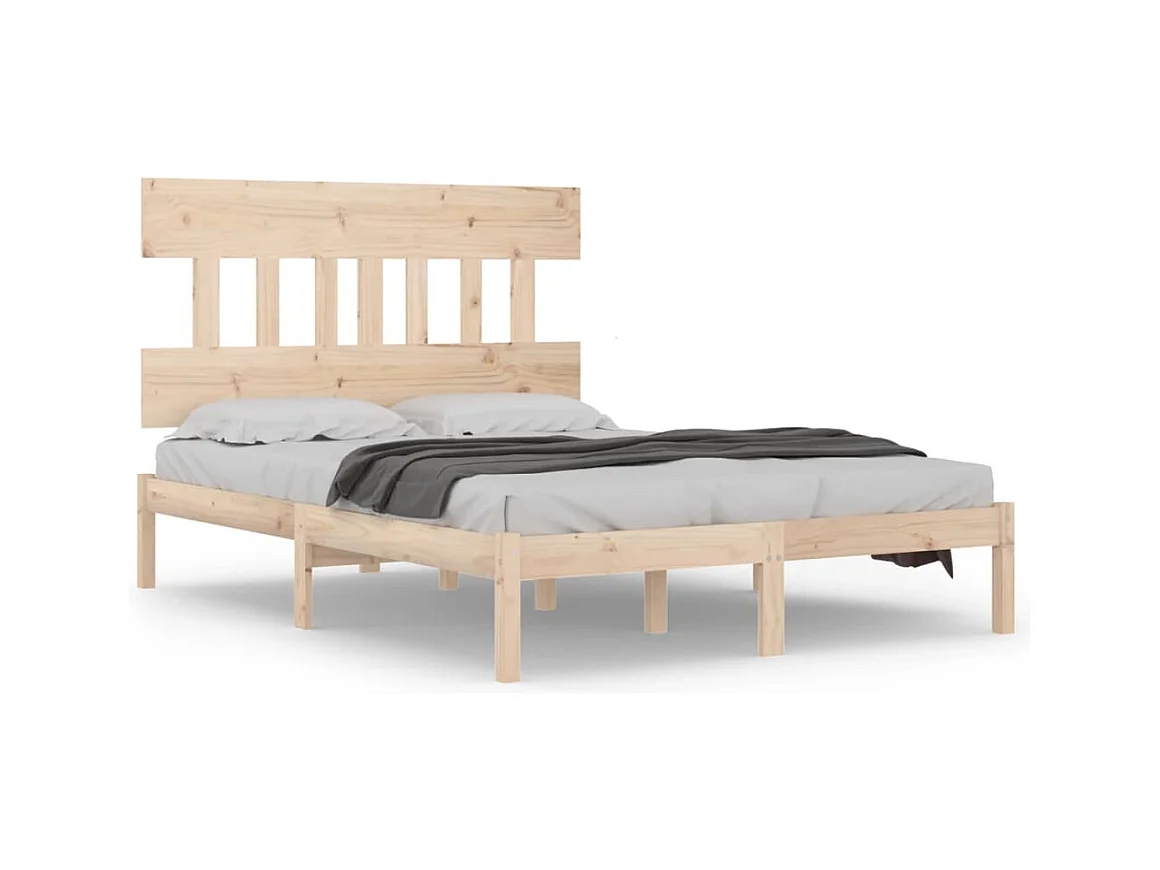 Bedframe zonder matras 200x200 cm massief hout