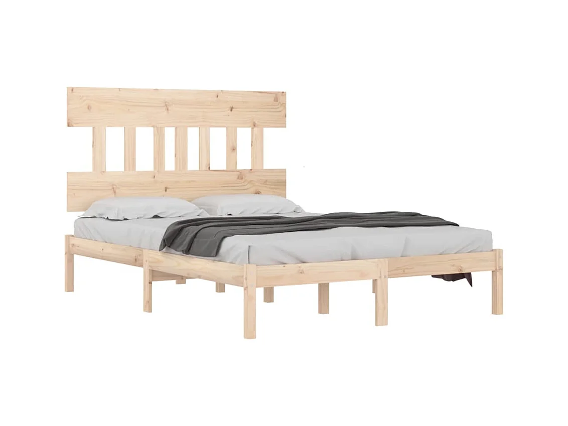 Bedframe zonder matras 200x200 cm massief hout