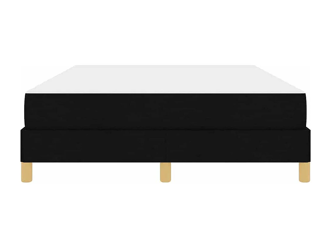 Letto a molle nero e marrone 140 x 190 cm