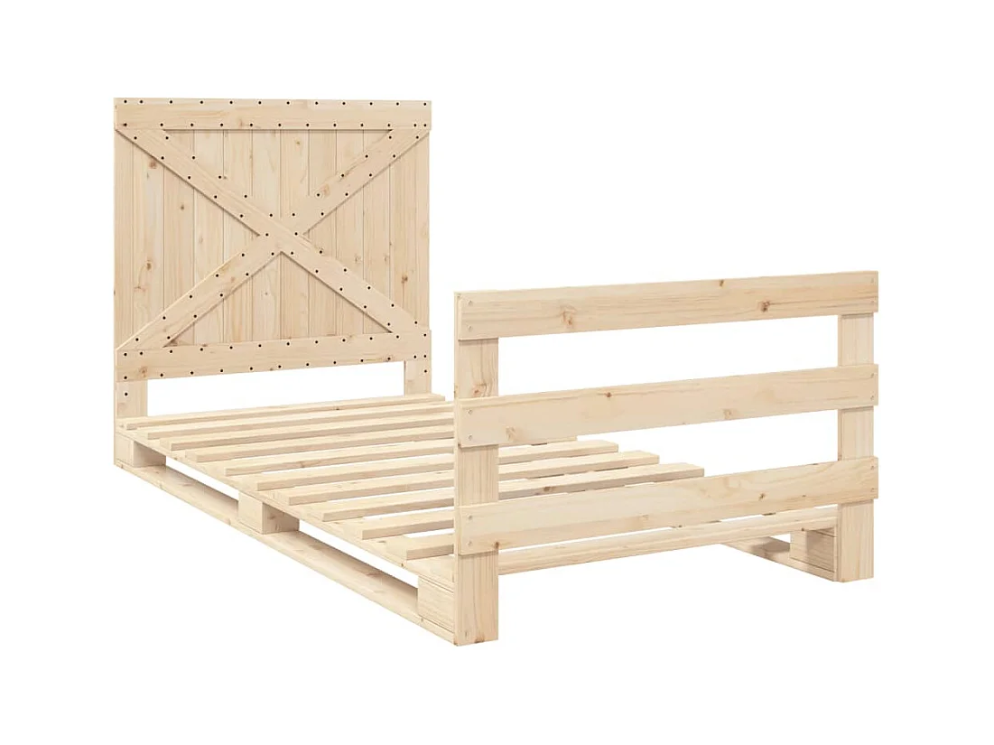 Bedframe zonder matras met hoofdbord 100x200 cm