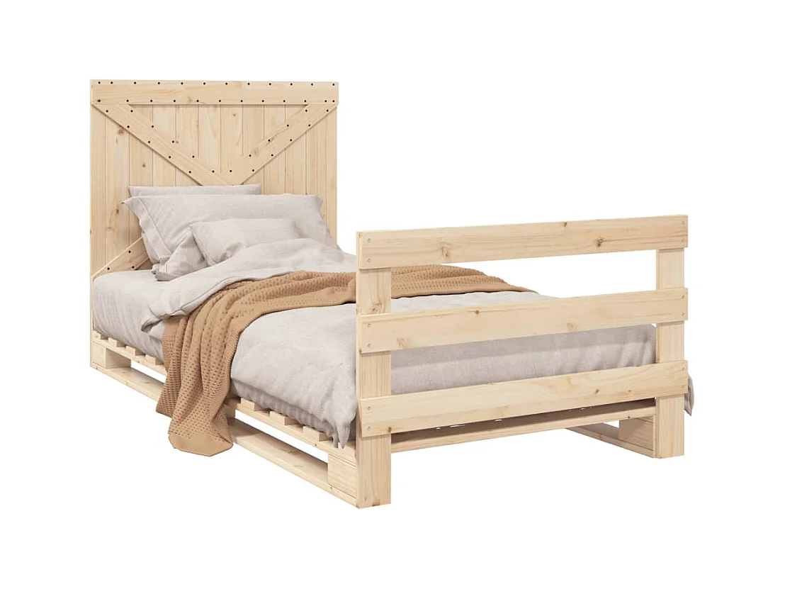 Bedframe zonder matras met hoofdbord 100x200 cm