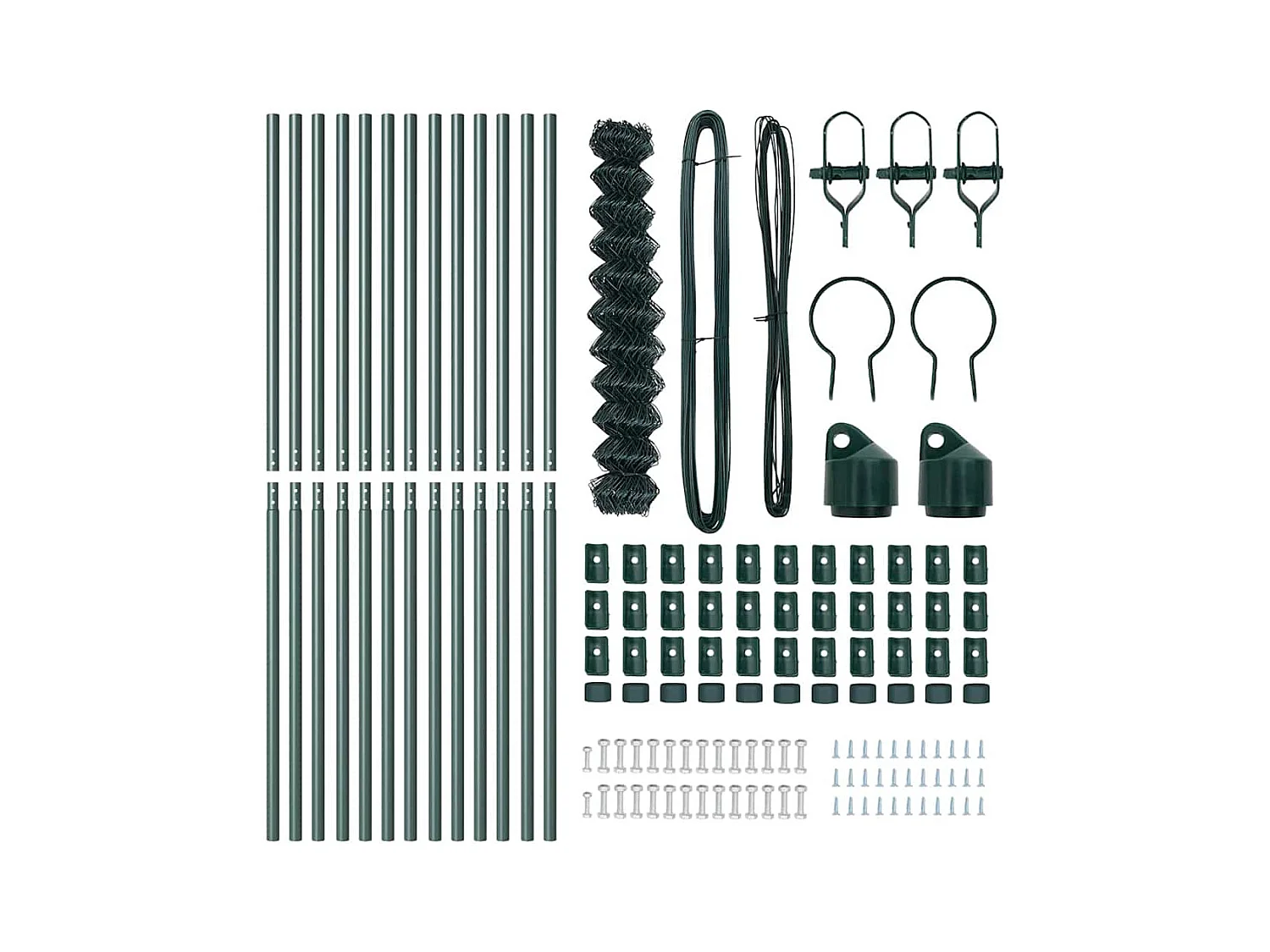 Zwart metalen bedframe en lattenbodem 140 x 200 cm