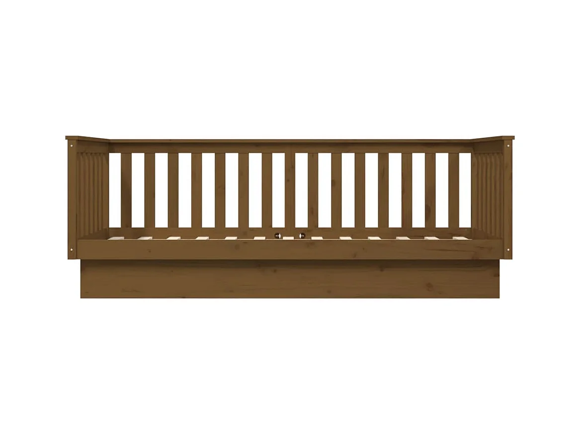 Honingbruin dagbed zonder matras 80x200 cm massief grenenhout