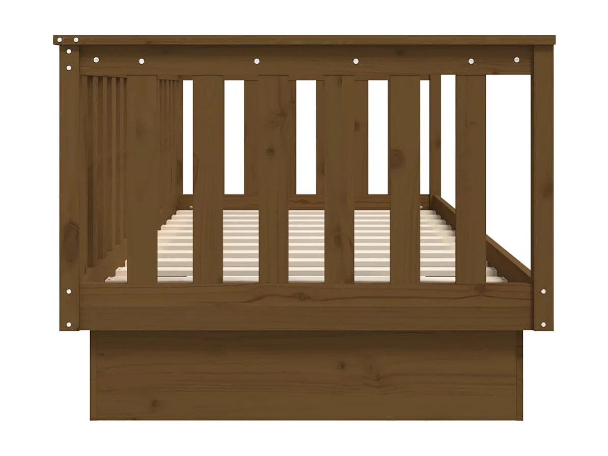 Honingbruin dagbed zonder matras 80x200 cm massief grenenhout