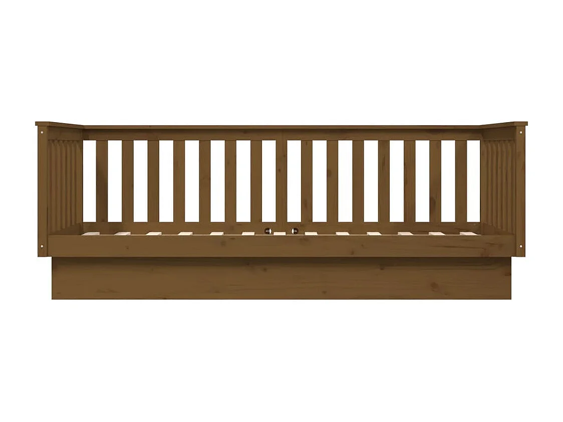 Lit de jour sans matelas marron miel 80x200 cm bois pin massif
