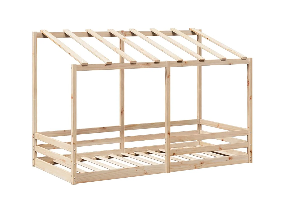 Letto per bambini senza materasso 100x200 cm in legno massello di pino