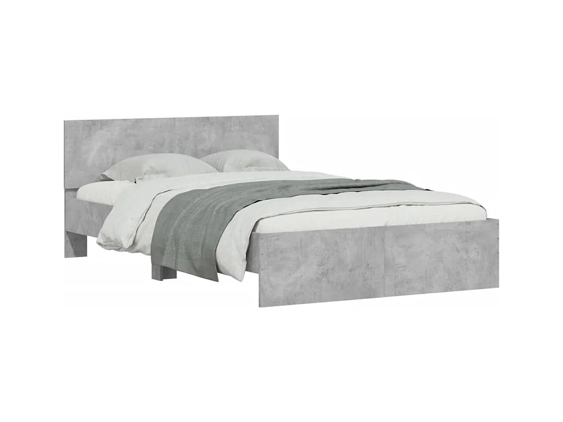 Bedframe zonder matras grijs beton 120x190 cm