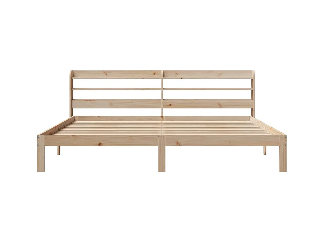 Struttura letto con testiera senza materasso 200x200 cm