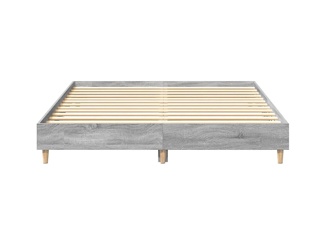 Bedframe zonder matras Sonoma grijs 150x200 cm