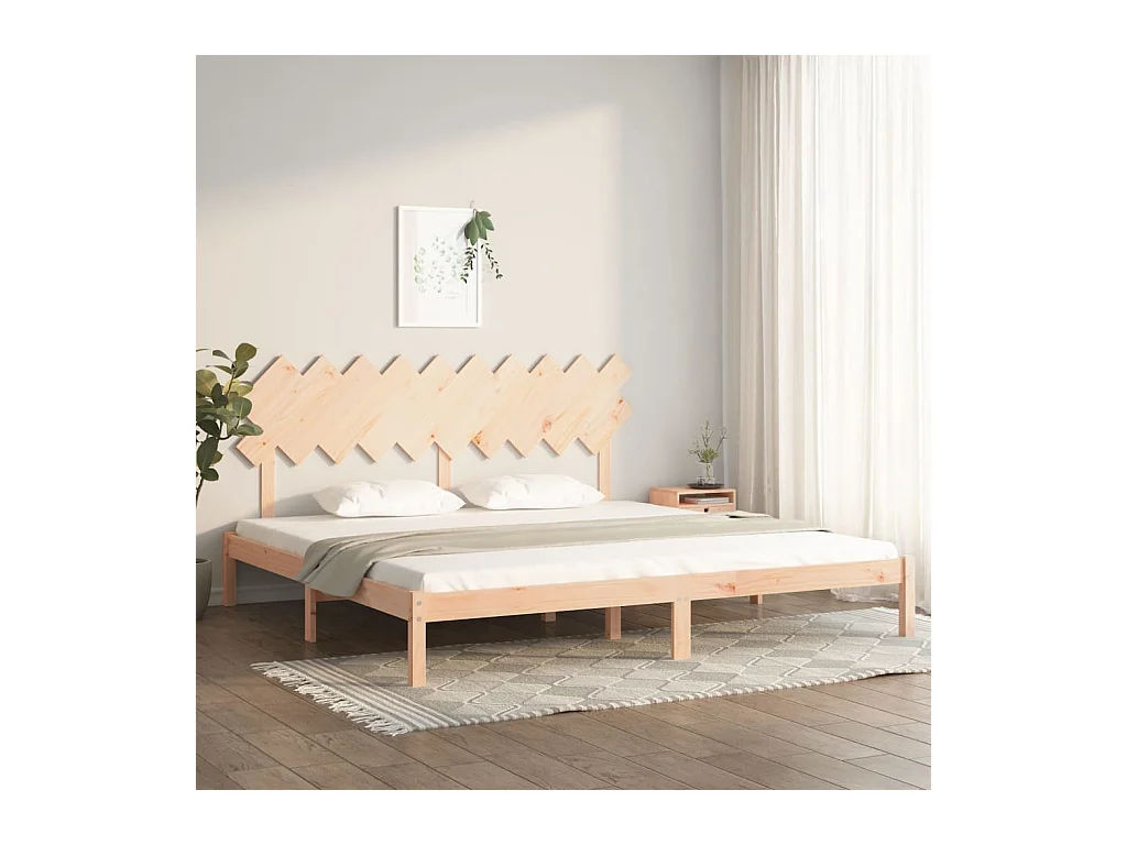 Bedframe zonder matras 200x200 cm massief hout