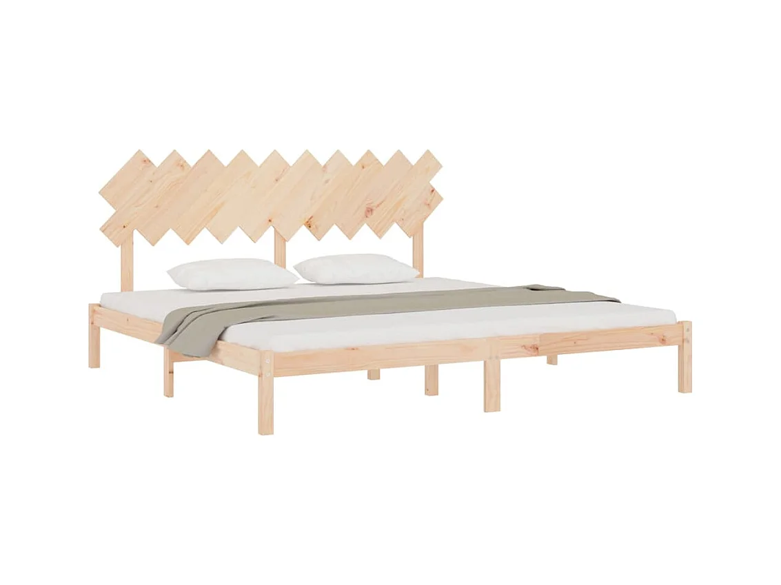 Bedframe zonder matras 200x200 cm massief hout