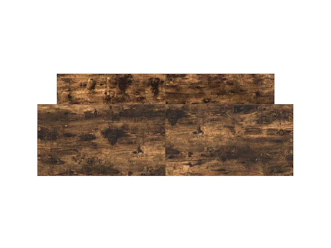 Cadre de lit sans matelas chêne fumé 140x190 cm