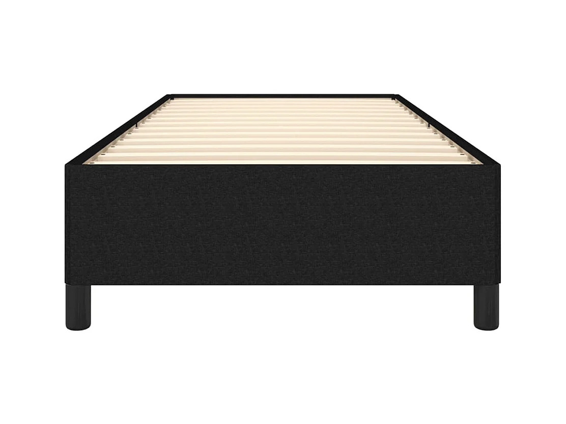 Struttura letto senza materasso tessuto nero 80x200 cm