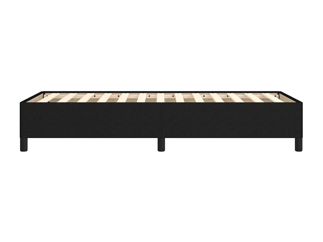 Cadre de lit sans matelas noir 80x200 cm tissu