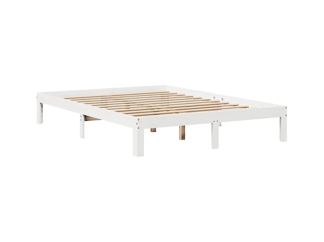 Struttura letto con cassetti senza materasso bianco 160x200 cm