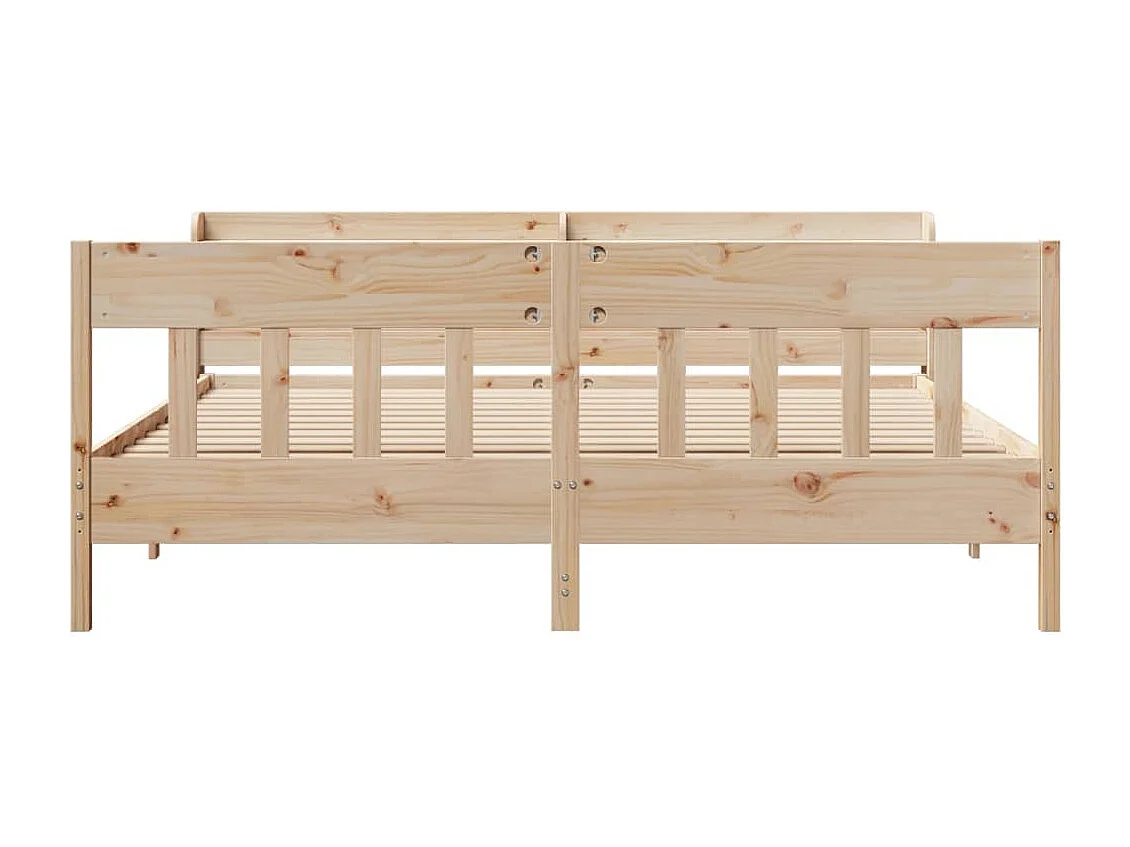 Estructura de cama sin colchón 180x200 cm madera maciza de pino