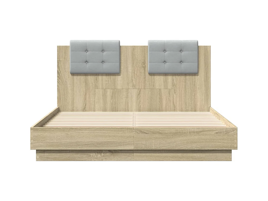 Bedframe zonder matras Sonoma eiken 120x190 cm