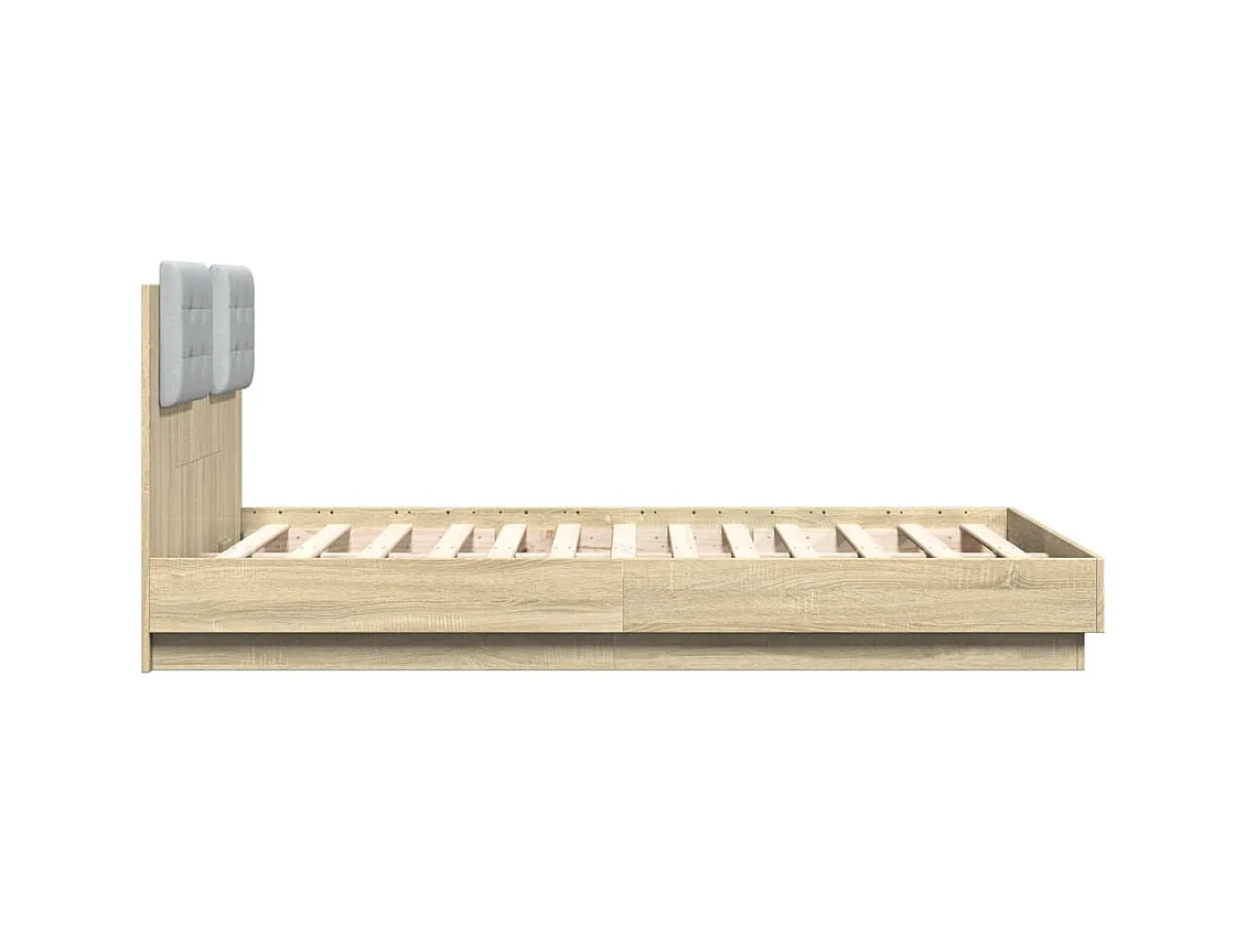 Bedframe zonder matras Sonoma eiken 120x190 cm